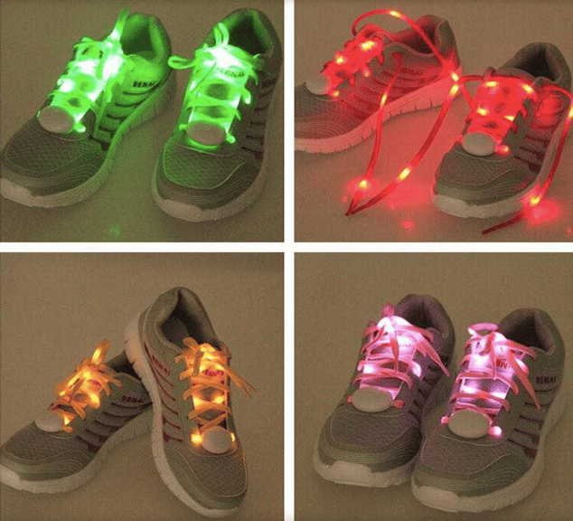 Bright Eyes trainers with light up laces